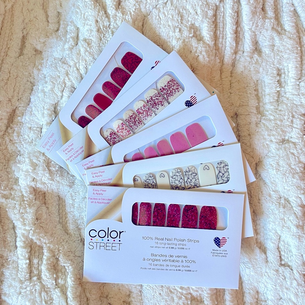 Valentine Hearts | Color Street Nail Polish Strip Bundle 💜♥️💅